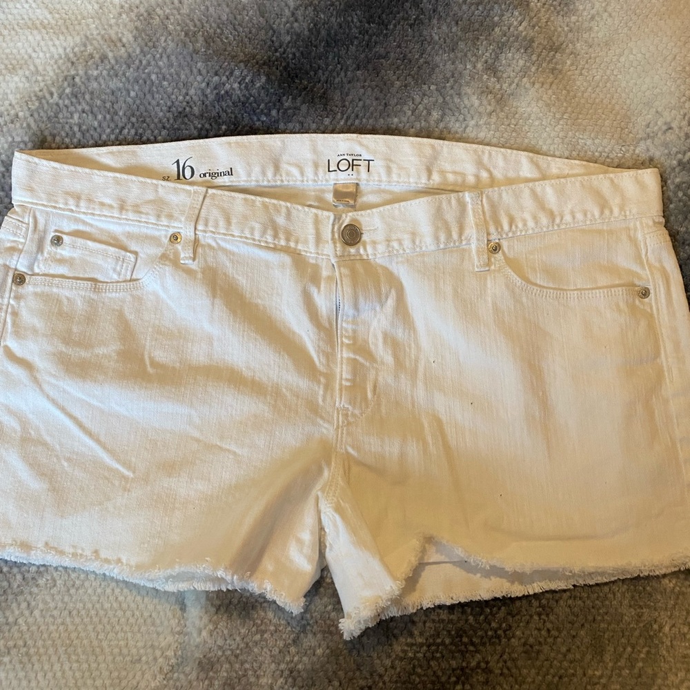 White Loft shorts